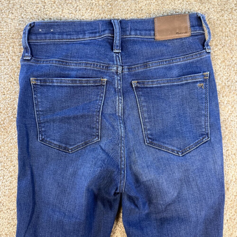 Madewell Roadtripper 10 Inch High Rise Skinny Jeans Womens Size 24 Blue F596 - Picture 8 of 14